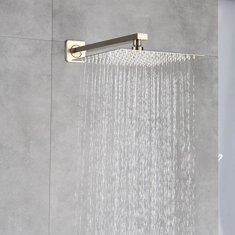 Круглая и квадратная душевая головка из нержавеющей стали, ванная комната, золотой дождевой дождь, душевая головка высокого давления, смеситель для ванной, дождевой Душ