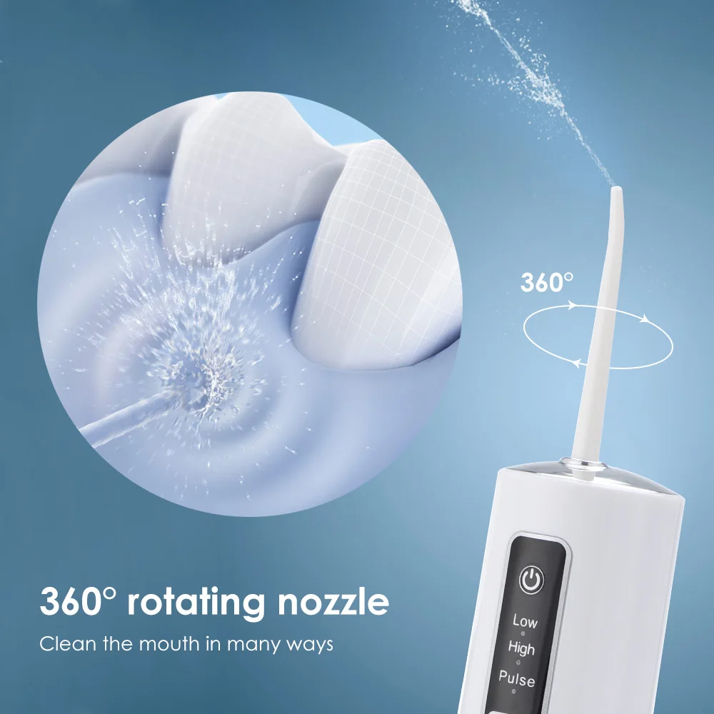 Oral Irrigator Portable Oral Irrigator Dental Water Jet Flosser for Travel Electric Tooth Cleaning Device Rechargeable Water Pick Mouthwasher