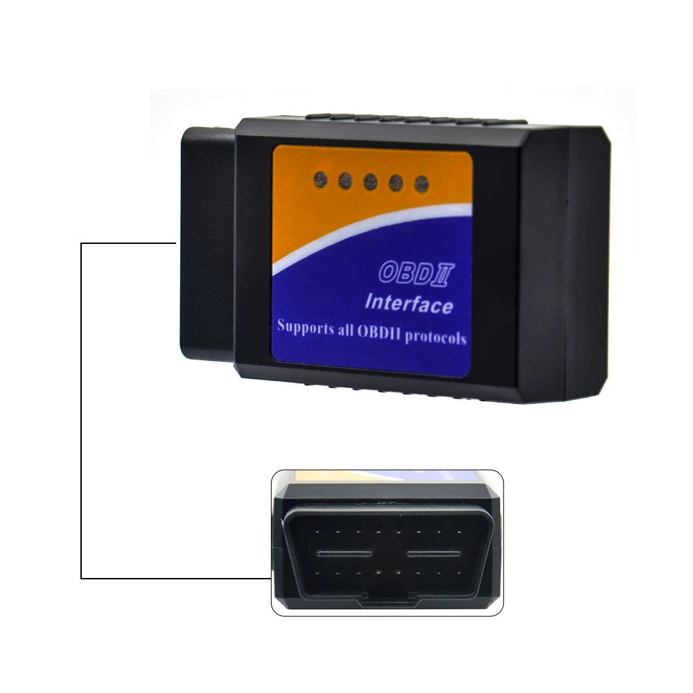 ELM 327 HHOBD OBD2 V1.5 25k80 V2.1 Car Diagnostic-tool Scanner ELM327 Bluetooth Interface Support All OBDII OBD Protocols automotive battery charger