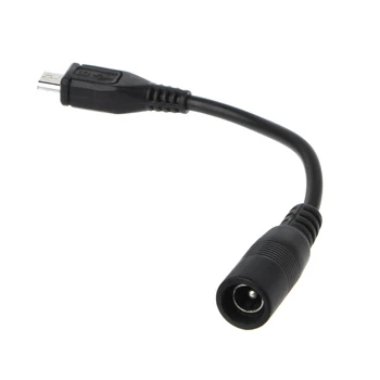 

5.5x2.1mm DC Power Plug Waterproof Jacket Female To Micro USB Male Adapter Cable