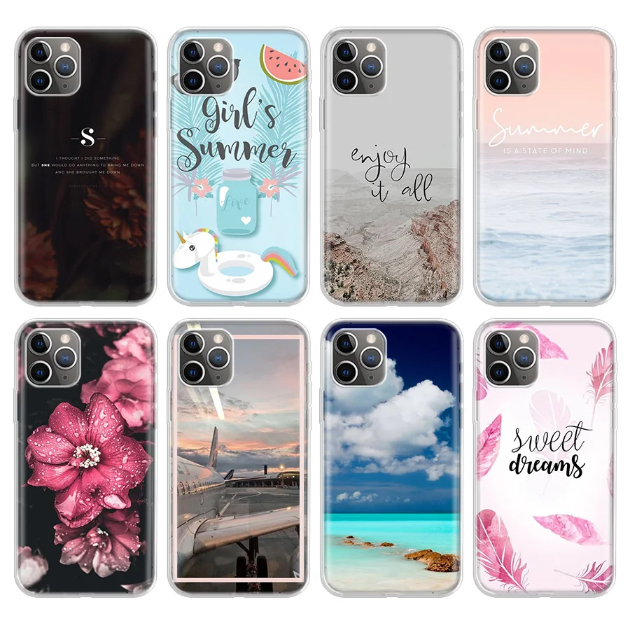 

Mountain Landscape Luxury Phone Case For Apple iPhone 11 Pro 6 6S 7 8 Plus 10 X XS MAX XR 5 5S SE Phone Case Cover