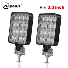 Nlpearl 2x3 дюйма Автомобильный светильник в сборе 27 Вт 48 Вт светодиодный противотуманный светильник s для мотоциклов Мини светодиодный рабочий светильник для внедорожника UTV трактор 12 В Nlpearl 2x3 дюйма Автомобильный светильник в сборе 27 Вт 48 Вт светодиодный противотуманный светильник s для мотоциклов Мини светодиодный рабочий светильник для внедорожника UTV трактор 12 В