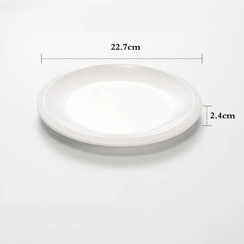 Креативный тисненый узор форма белая имитация фарфоровая тарелка столовые приборы поднос для завтрака Отель Ресторан Кухня семейная поставка - Цвет: E