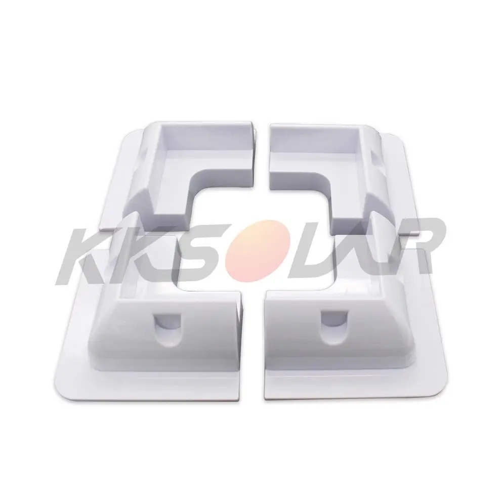 Монтажный кронштейн для солнечной панели белый прямоугольный угловой держатель