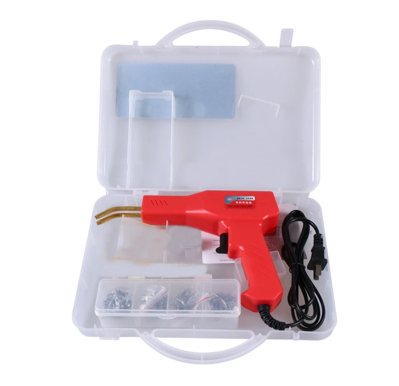 Plastic Welding Gun Heating Fuser Welder Machine Welding Nail Repair 4 Types Welding Wire Tool Car Bumper Repairing Hot Stapler