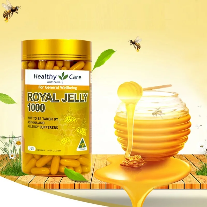Australia Healthy Care Quality Royal Jelly 365caps Improvement Of Well Being Health Supplement Proteins Lipids Hormones 10 Hda Body Self Tanners Bronzers Aliexpress