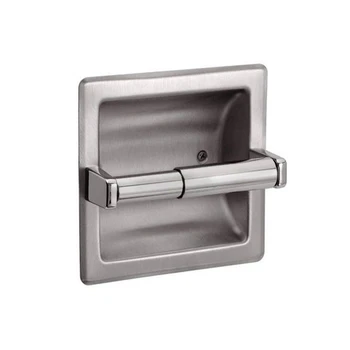 

Square Embedded Toilet Paper Holder Stainless Steel 304 Tissue Box Brushed Silver Concealed Roll Carton Toilet Paper Holder