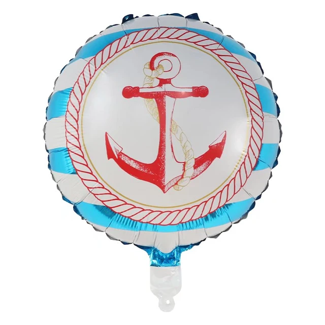 Foil Mylar Latex Balloons Nautical Cruise Navy Theme Party Special Occasion