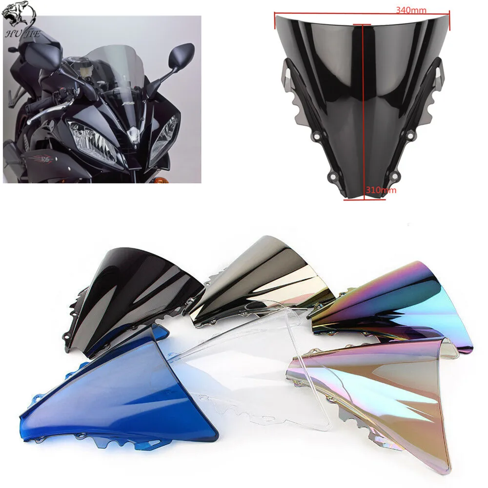 Для Yamaha YZF600 r6 2006 2007 ветровое стекло ветрозащитный экран дефлекторы двойной пузырь YZF 600 yzf r6 06-07
