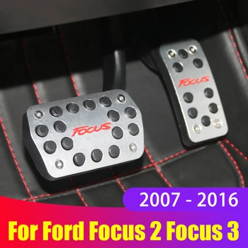 

Aluminum alloy Car Styling Accelerator Gas Pedal Brake Pedal Cover For ford focus 2 3 2007-2012 2013 2014 2015 2016 Accessories
