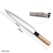 Твердые ножи шеф-повара из нержавеющей стали японские лососевые ножи для суши кухонный нож сырой рыбы филе слоев нож Cooki