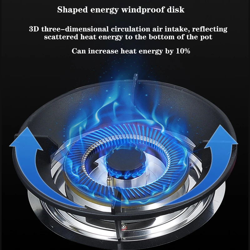 5.2KW Household Nine - Burner Gas Stove Double - Burner  Embedded Natural Gas Stove  Liquefied Gas Cooktop 6
