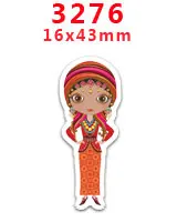 30 шт мультяшный персонаж плоское украшение из смолы PR 3075 - Цвет: 3276