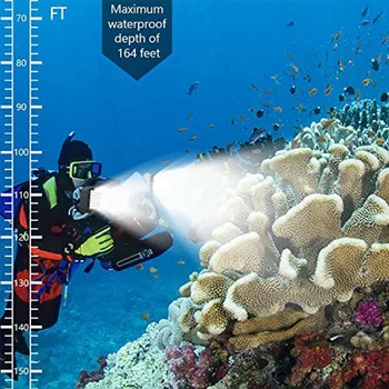 

LED Underwater 5000lux 50M Sport Camera Outdoor Diving Light Action Ultra Bright Lamp Photo Studio Video Waterproof For GoPro