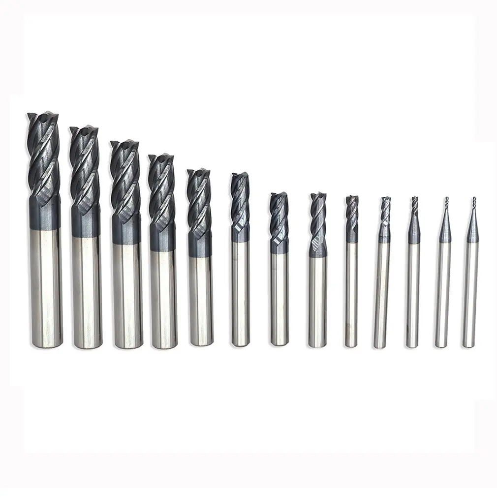 

4 Blades 45 Degree Carbide Milling Cutter Cnc Numerical Control Tool Tungsten Steel Flat End Milling Cutter