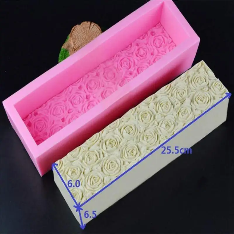 ELEG-3D цветок розы Форма для выпечки хлеба, помадка торт поп плесень, Diy мыло ручной работы плесень Ремесло Искусство Аромат камень делая плесень глиняные формы