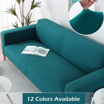 

1/2/3/4 seat Polar fleece fabric sofa Cover big elastic Stretch pattern checked sofa covers Washable Removable couch Covers