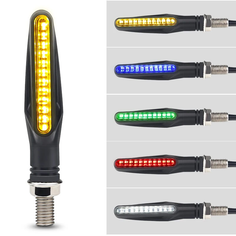 

4PCS Retro 12v Led Motorcycle Turn Signal Indicators Waterproof Motorbike Led Stop Signal Indicator Motorcycle 5 Colors