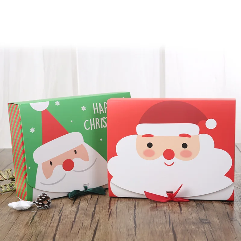

10 Pcs/Lot Chocolate Cake Packing Paper Boxes Christmas Gift Box Large Packing Case Party Gift Boxes For Home Decoration Favor