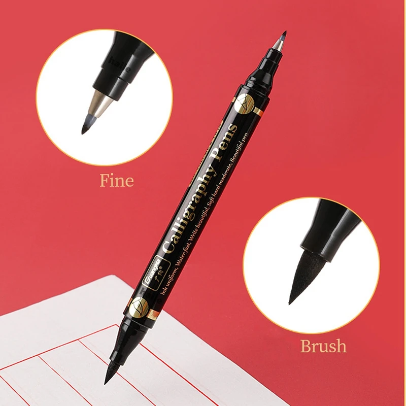 Double Head Multifunction Brush Pen 3 Pc/lot multifunction pen