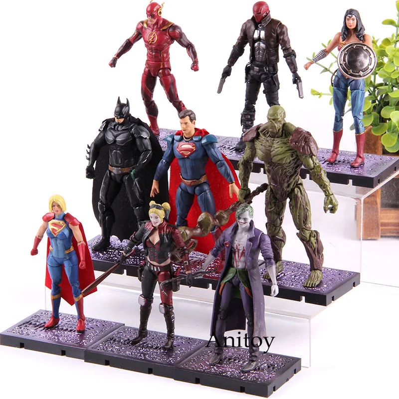 Injustice League 2 Swamp Thing Wonder Woman Superman The Joker Harley Quinn the Flash Batman DC Com