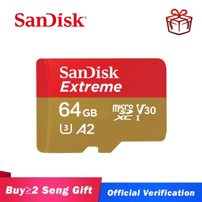 Sandisk флэш карта памяти U3 V30 160 МБ/с. Class10 Экстрим Плас microSD UHS I карты A2 64 Гб 128 256 г флеш