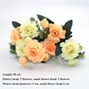 Yellow variety autumn fake tea rose peony silk flower autumn gerbera daisy fake flower plastic DIY wedding home accessories ► Photo 3/6