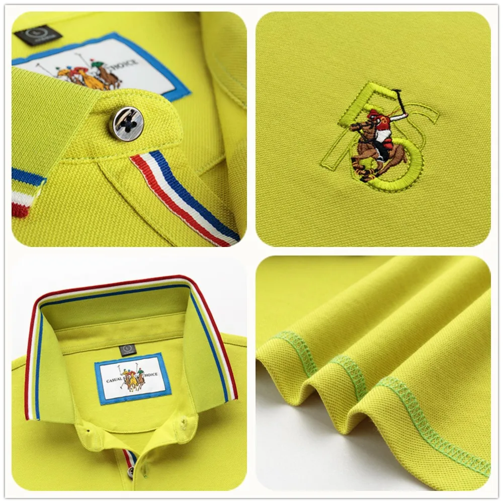 Hollirtiger дышащая Однотонная рубашка поло мужская вышитая Camisa впитывающая пот Мужская поло летняя повседневная футболка с коротким рукавом