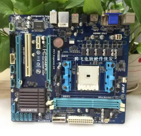 Оригинальная материнская плата для GA-A55M-S2H DDR3 Socket FM1 A55M-S2H настольная материнская плата