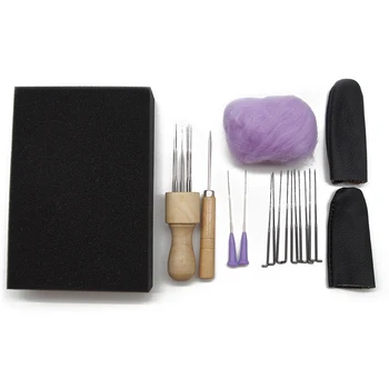 

18 Pieces / Set DIY Pressing Tool Shear Awl Wool Felt Technical Accessories Felt Handicraft Poking Music Set