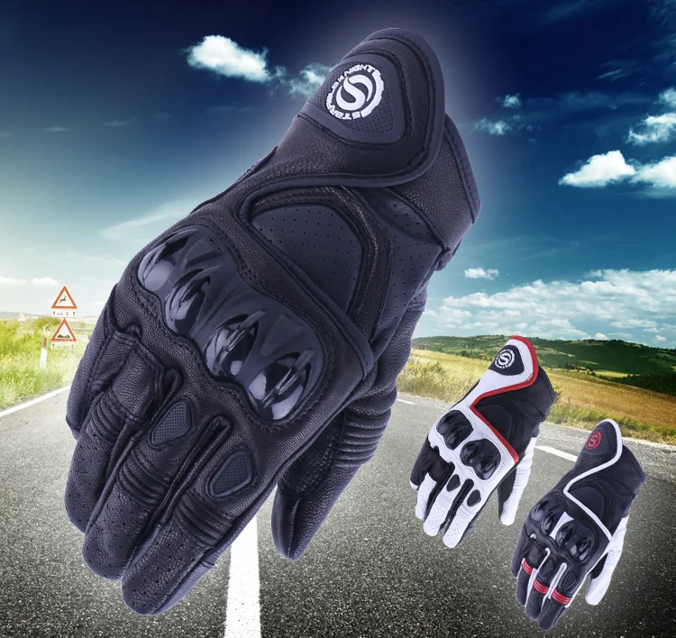 Motorcycle Star Knight Motorcycle Gloves Racing Shatter-resistant Breathable Men's Leather Gloves