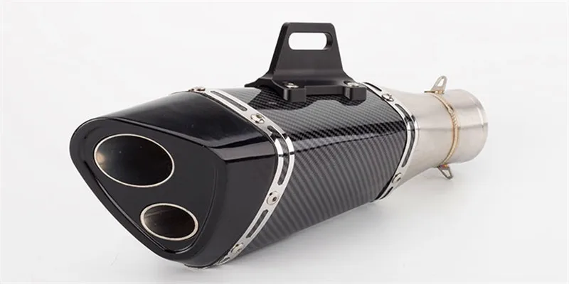 51 мм Универсальная выхлопная труба мотоцикла Akrapovic для R15 R6 V3 Yoshimura двойной рот Небольшой конус выхлопной трубы RC390 MT03 Z250