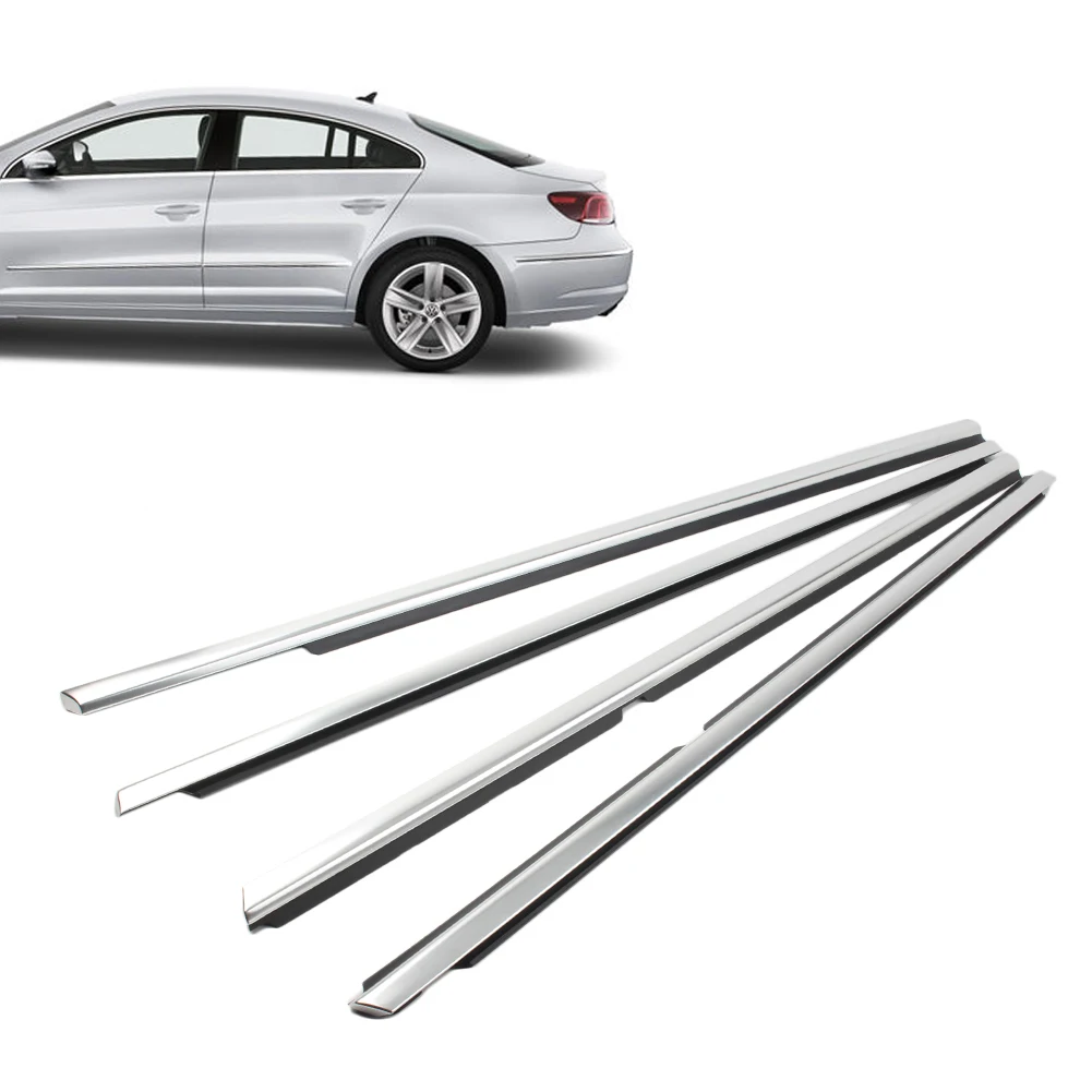 Двери автомобиля Weatherstrips окно снаружи пояс печать формовочные Планки для Volkswagen Arteon 2013 4 шт./компл