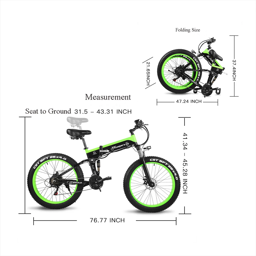 Electric Bike 26 Inch 48V 1000W Fat Tire Mountain Snow Ebike Folding Electric Bicycle Electric Bike 26 Inch 48V 1000W Fat Tire Mountain Snow Ebike Folding Electric Bicycle