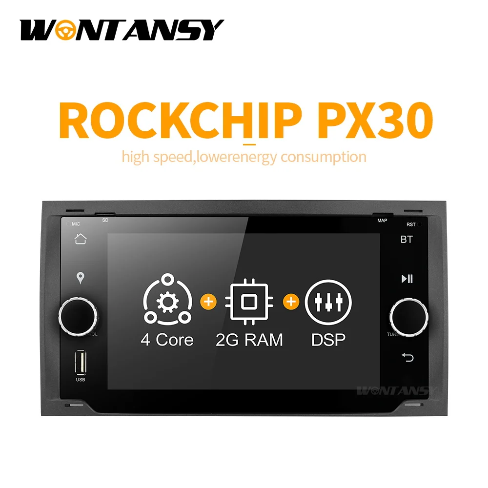 Android 9 0 PX30 автомобильный dvd для Ford focus Mondeo S max smax c с радио gps медиаплеер 1024*600