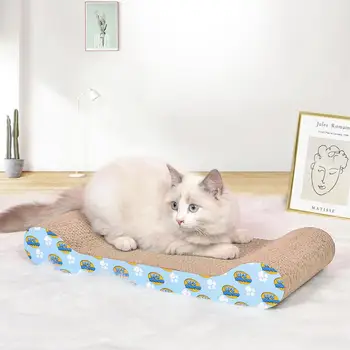 

Corrugated Paper Cat Scratcher Cardboard Reversible Corrugated Cat Scratching Pad Replacement Scratching Cushion Lounge Sofa Bed