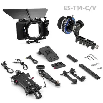 

Tilta ES-T14-C FS5 Rig Kit Camera Rig FF-T03 follow focus 4*4 matte box Baseplate Extension armV-lock For SONY FS5 camera