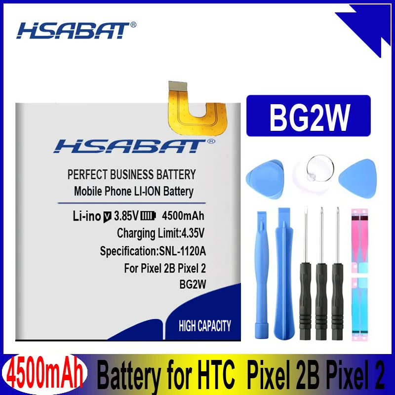 HSABAT BG2W 4500mAh аккумулятор для htc Google Pixel 2B Pixel 2 Аккумуляторы для телефонов