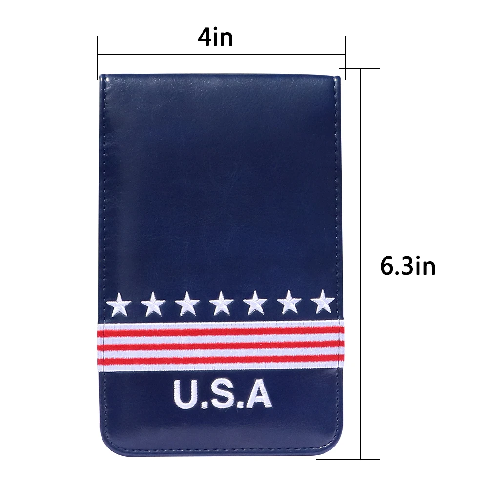 Гольф-мастер держатель карты Yardage обложка книги 6,3 дюйма x 4 дюйма США кожа Прочный