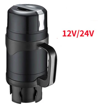 

12/24V 1200ml Electric Kettle Car Heating CupTravel Trip Thermal Coffee Tea Heated Mug Hot Water For Car TruckUse