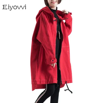 

Spring Hat Loose Trench Long Gothic Coat Women Windbreaker Manteau Femme Plus Size Korean Clothes Oversized Jacket Female Autumn