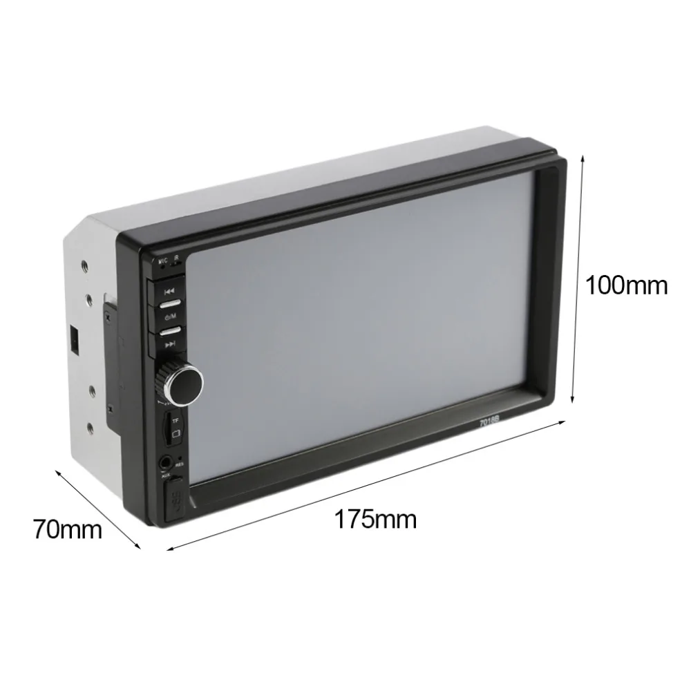 2 Din Универсальный Bluetooth 7 дюймов Экран Дисплей Aux Вход Авто DVD FM/MP5 плеер автомобиля зеркало заднего вида Камера Вход Лидер продаж
