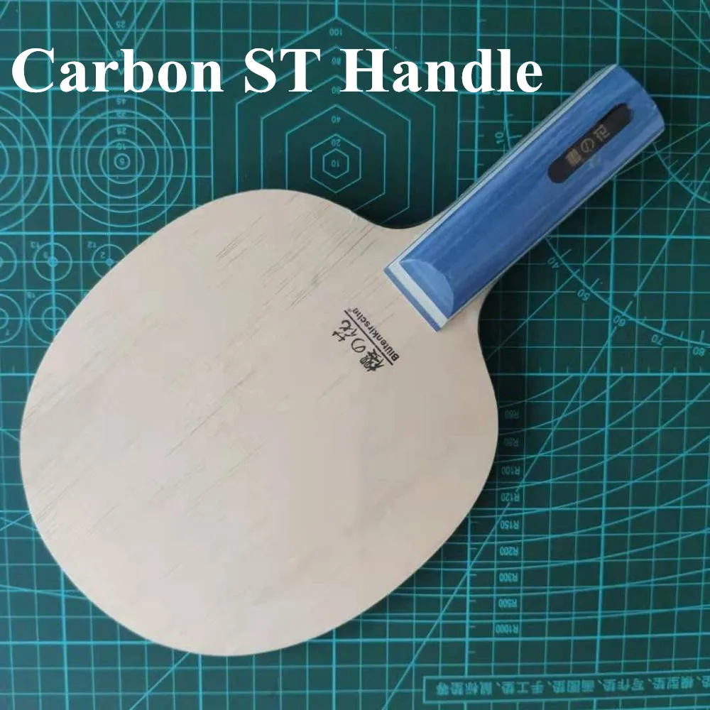 Carbon ST handle KOKUTAKU Профессиональный Деревянный/углеродный настольный теннис пинг понг лезвие(Shakehand-FL) ST для ракетки tenis de mesa Настольный теннис - Цвет: Carbon ST handle