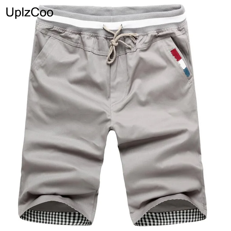 Gray UplzCoo новые мужские короткие летние хлопковые пять шорты спортивные тонкие мужские повседневные яркие цвета мужские уличные шорты FM188 - Цвет: Gray