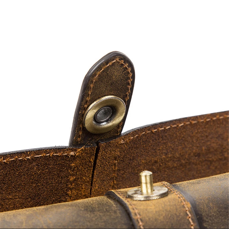 Watch Box Cow Leather 3 Slot Handmade Watch Roll Travel Case Wristwatch Pouch Exquisite Retro Slid in Out Organizer watch storage box,watch storage bag,watch storage pouch