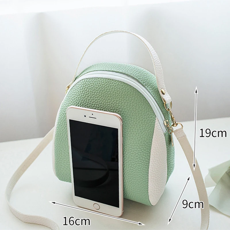 Женский мини рюкзак Litchi со вставками для девочек подростков сумка через плечо из