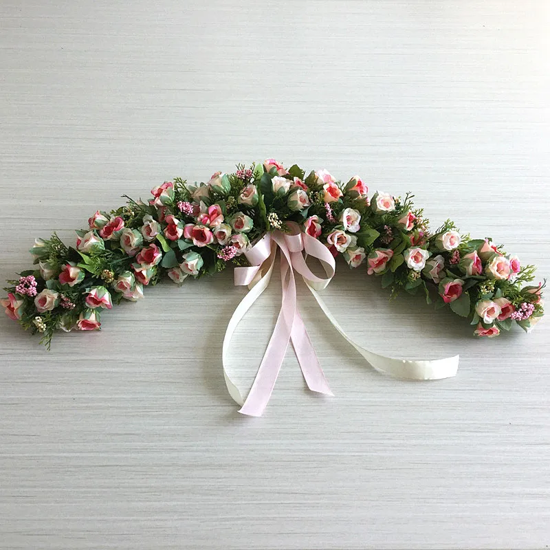 Artificial Rose Garland Vivid Romantic Wall Decor for Wedding Home Decorations TB Sale
