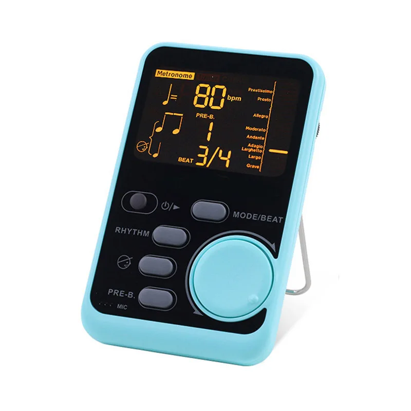 Синий Горячая Selli WSM-240 Metro-tuner ритм-устройство Портативный электронный метроном Универсальный тюнер музыкальный инструмент Аксессуары - Цвет: Синий