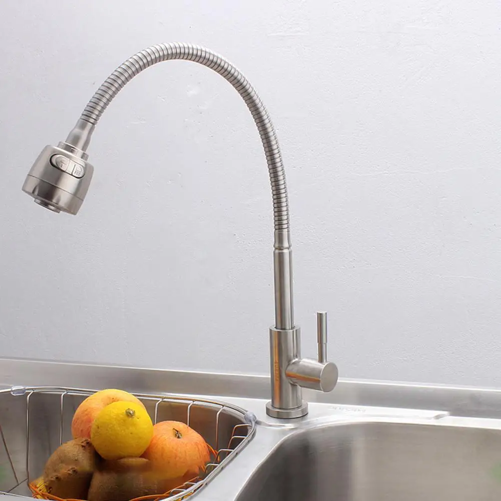 DishyKooker 304 из нержавеющей стали холодной горячей воды кухонный кран раковина кран