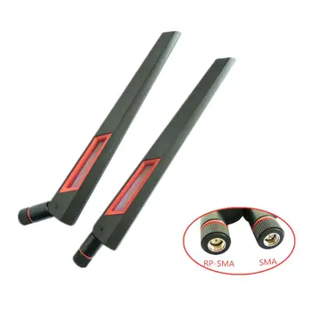 

10DB 2.4/5G Dual Band WIFI Antenna RP SMA Male WLAN Router Signal Booster Aerial